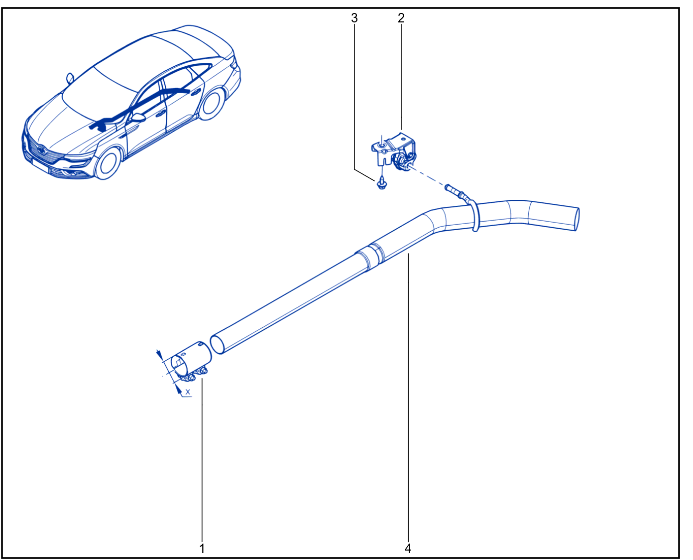 Exhaust Pipe - 01063840
