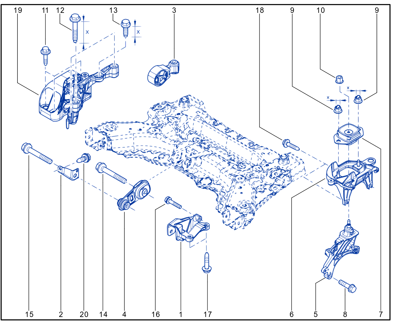 Engine And Transmission Assembly Support - 01063885