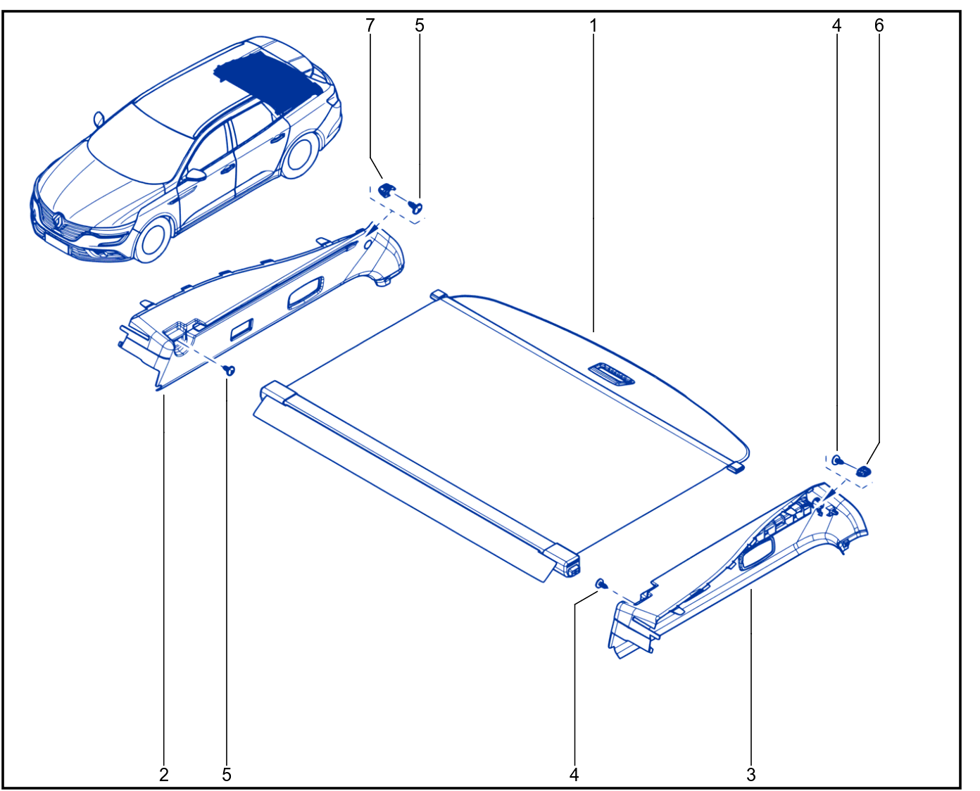 Rear Parcel Shelf - 01064229