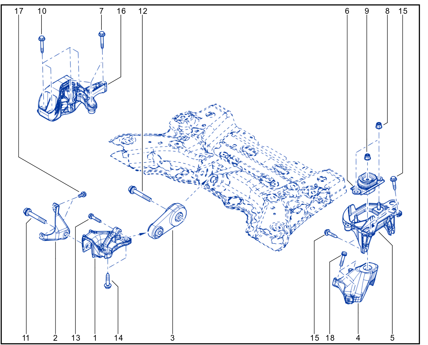 Engine And Transmission Assembly Support - 01065365