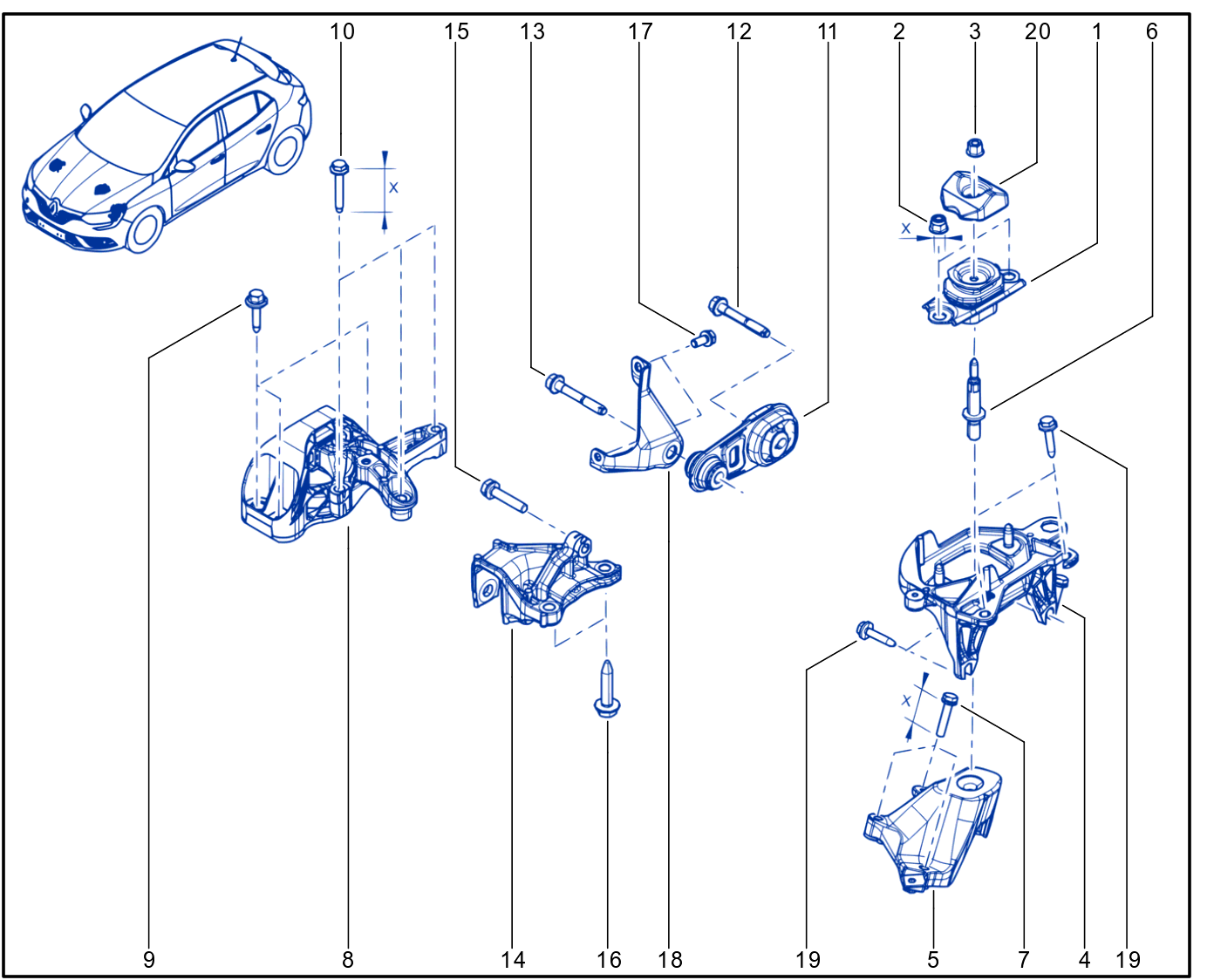 Engine And Transmission Assembly Support - 01065608
