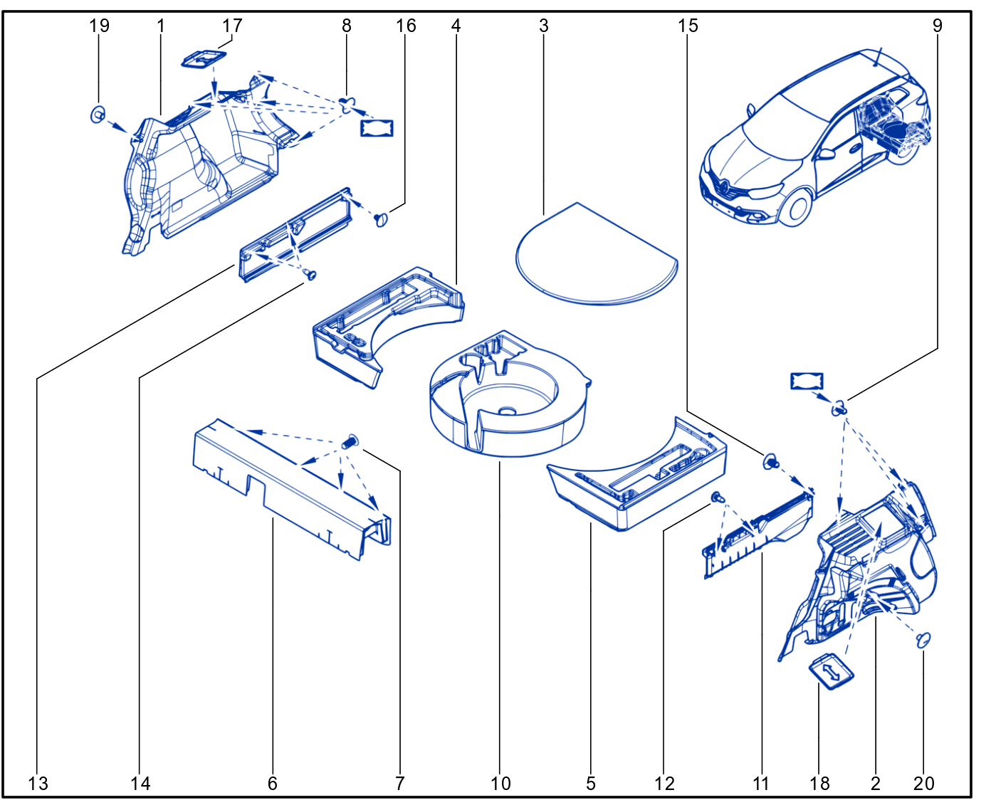 Luggage Compartment Trim - 01066379