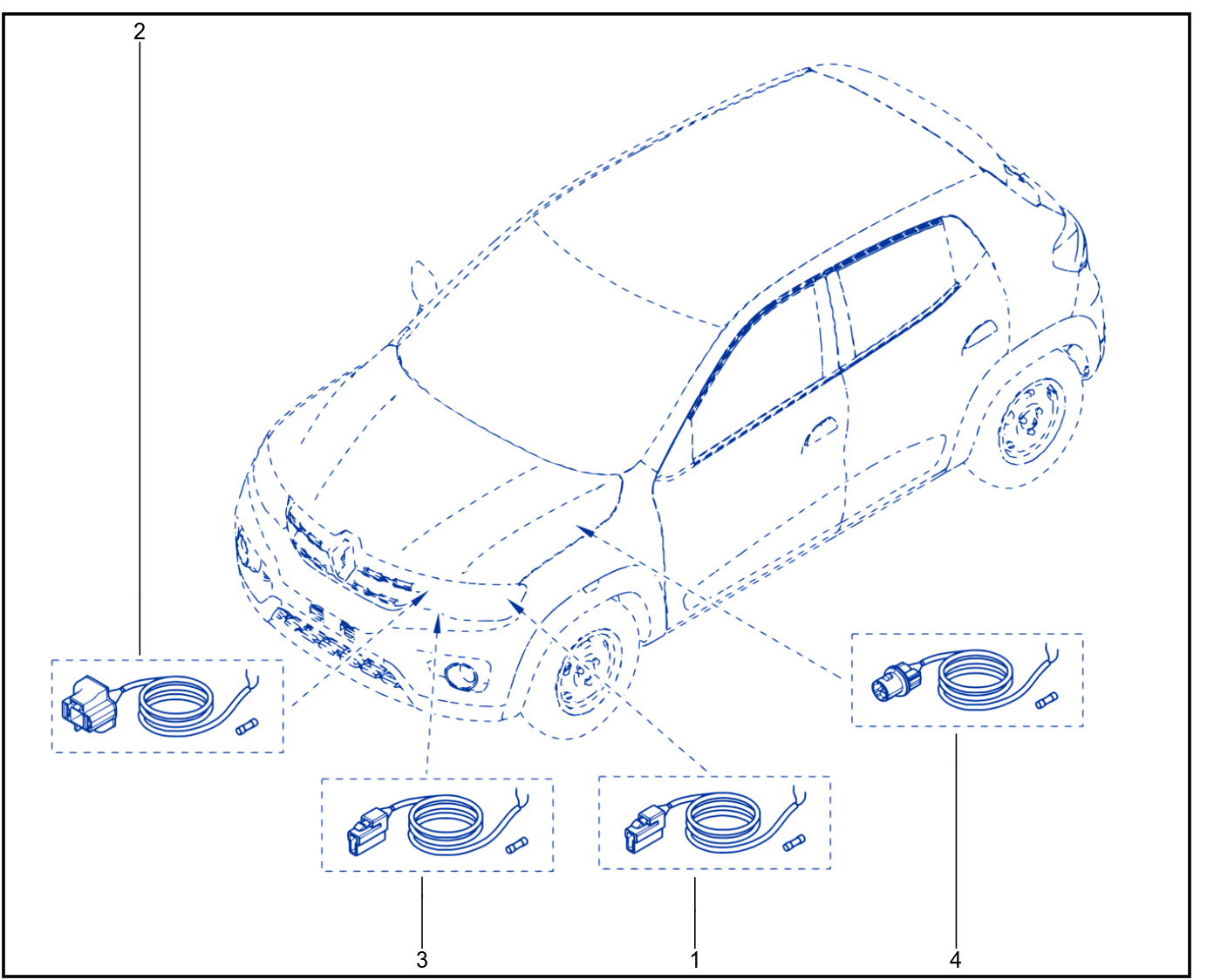 Wiring - Front End Panel Components - 01066879