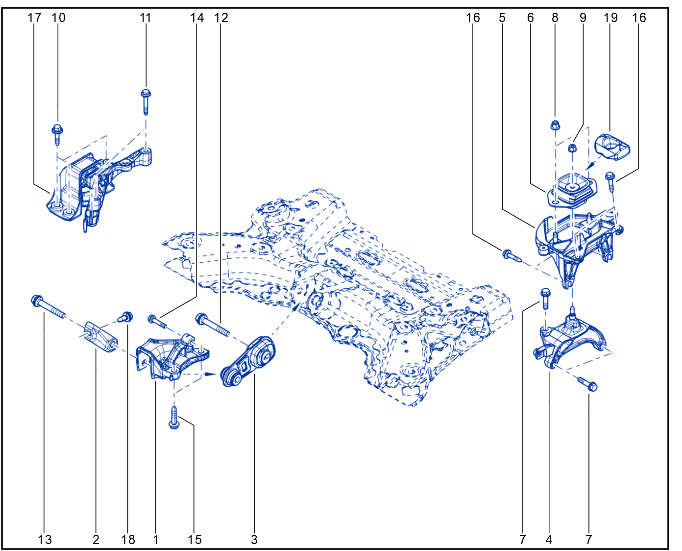 Engine And Transmission Assembly Support - 01067139