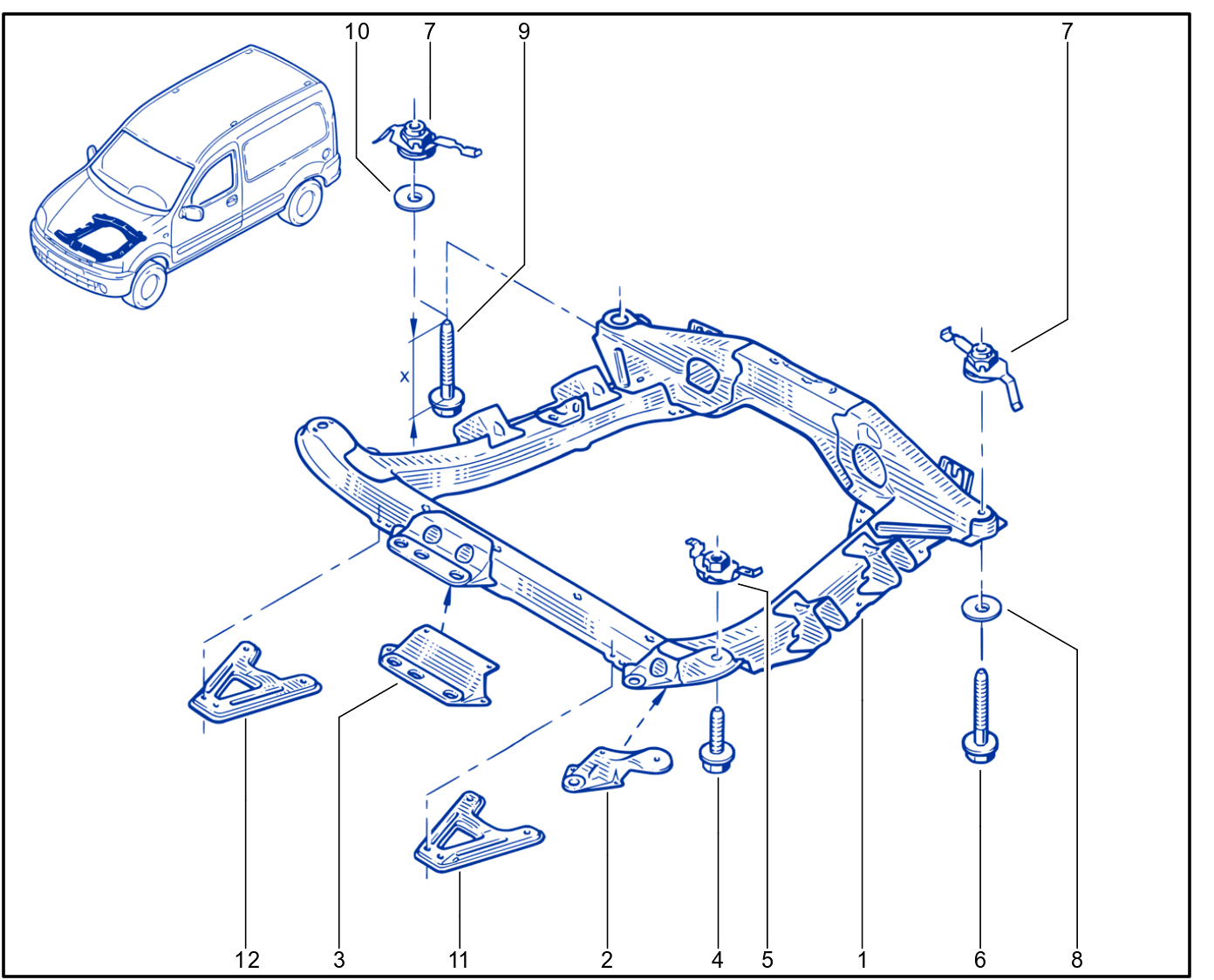 Front Axle Component - 01067406