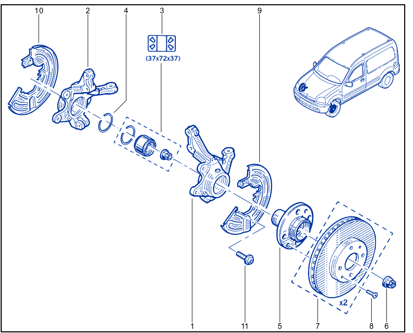 Front Axle Component - 01067408