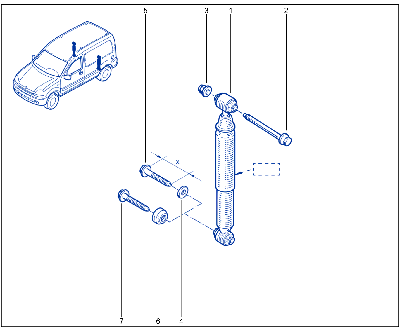 Suspension - Rear Shock Absorption - 01067416