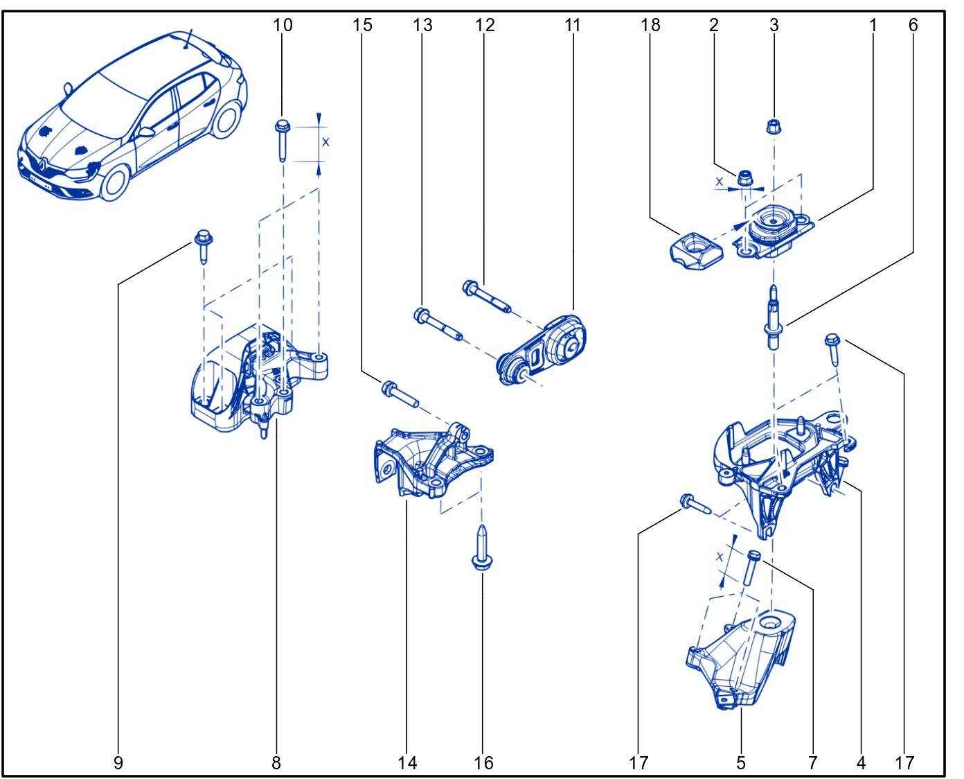 Engine And Transmission Assembly Support - 01067773