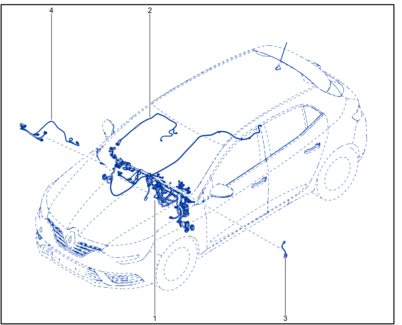 Wiring - Passenger Compartment Components - 01068072