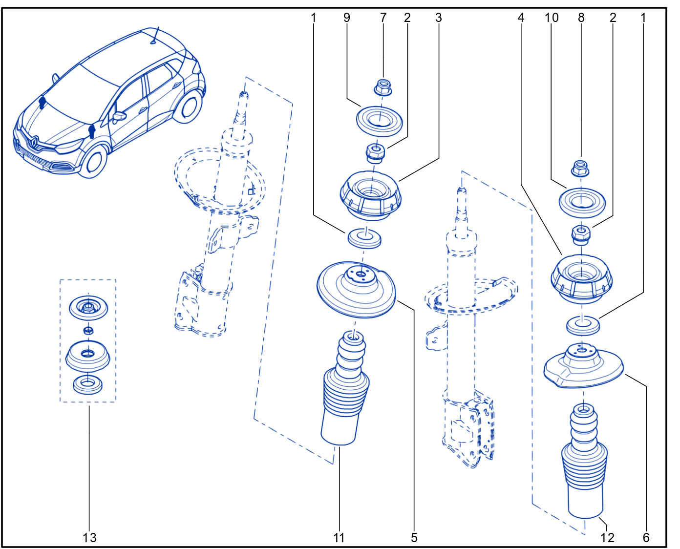 Suspension - Front Shock Absorption - 01069894