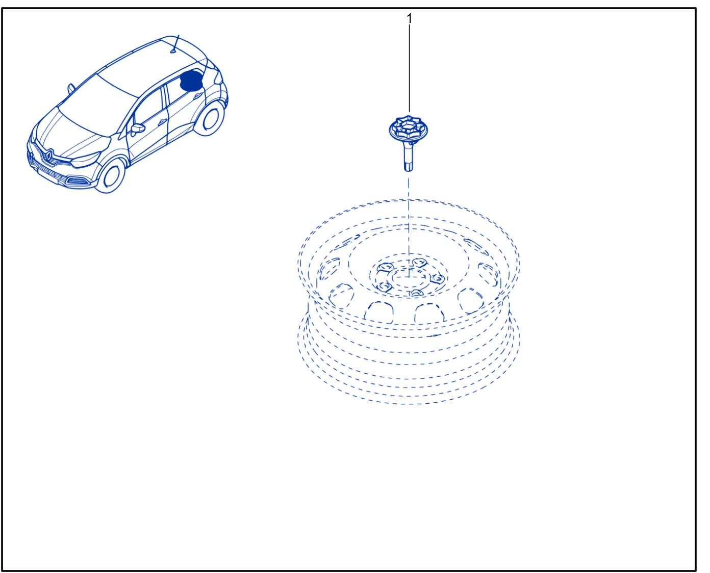Emergency Spare Wheel Support - 01070485