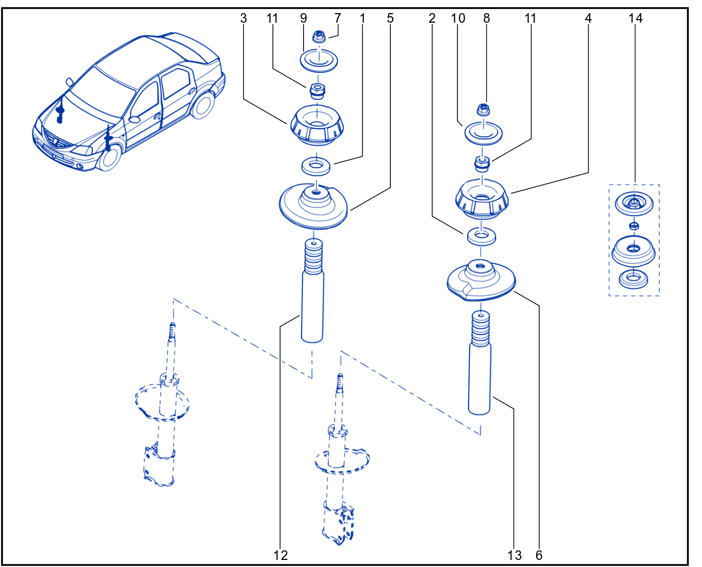 Suspension - Front Shock Absorption - 01070508