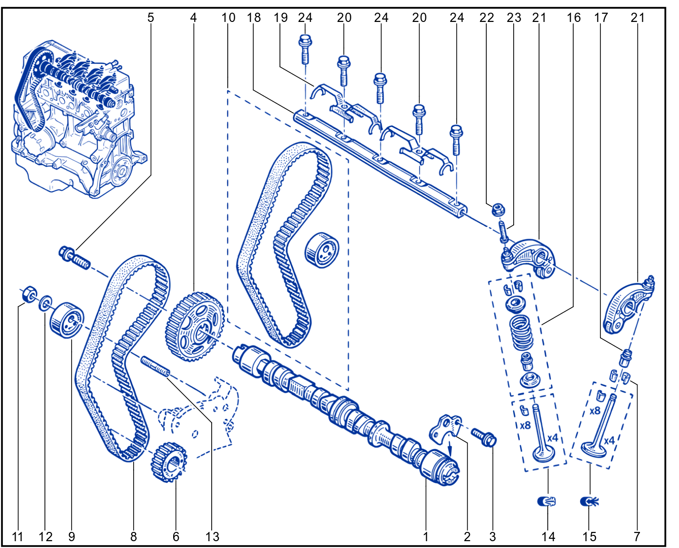 Timing - Camshaft - Valve - 01070538