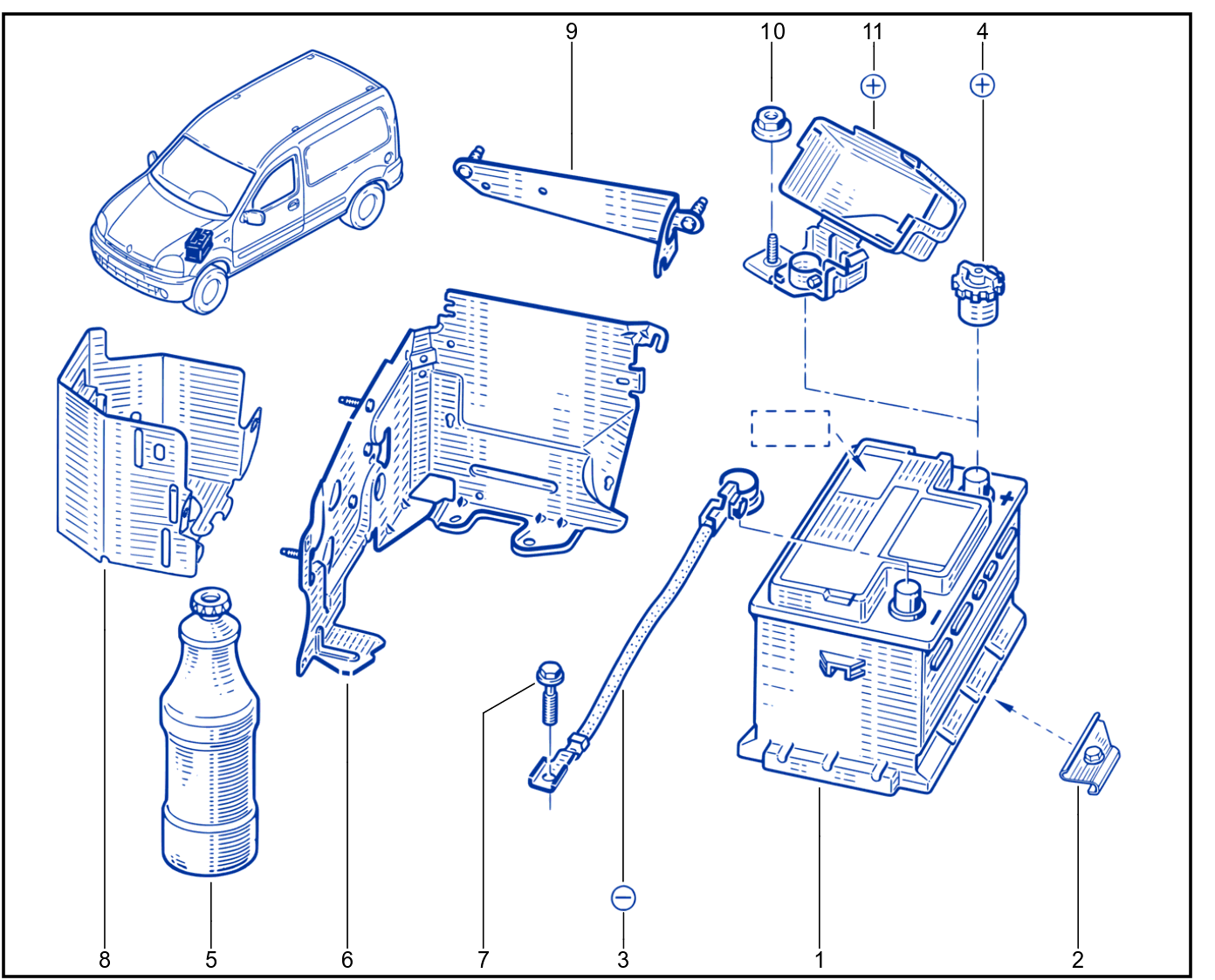 12 V Battery - 01070543