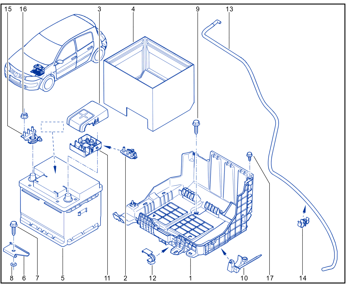 12 V Battery - 01070548
