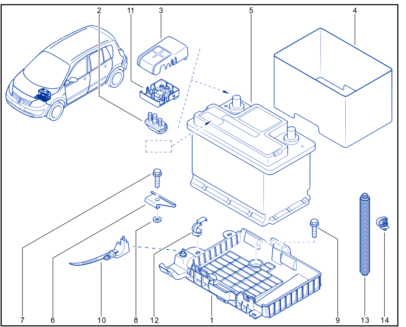 12 V Battery - 01070693