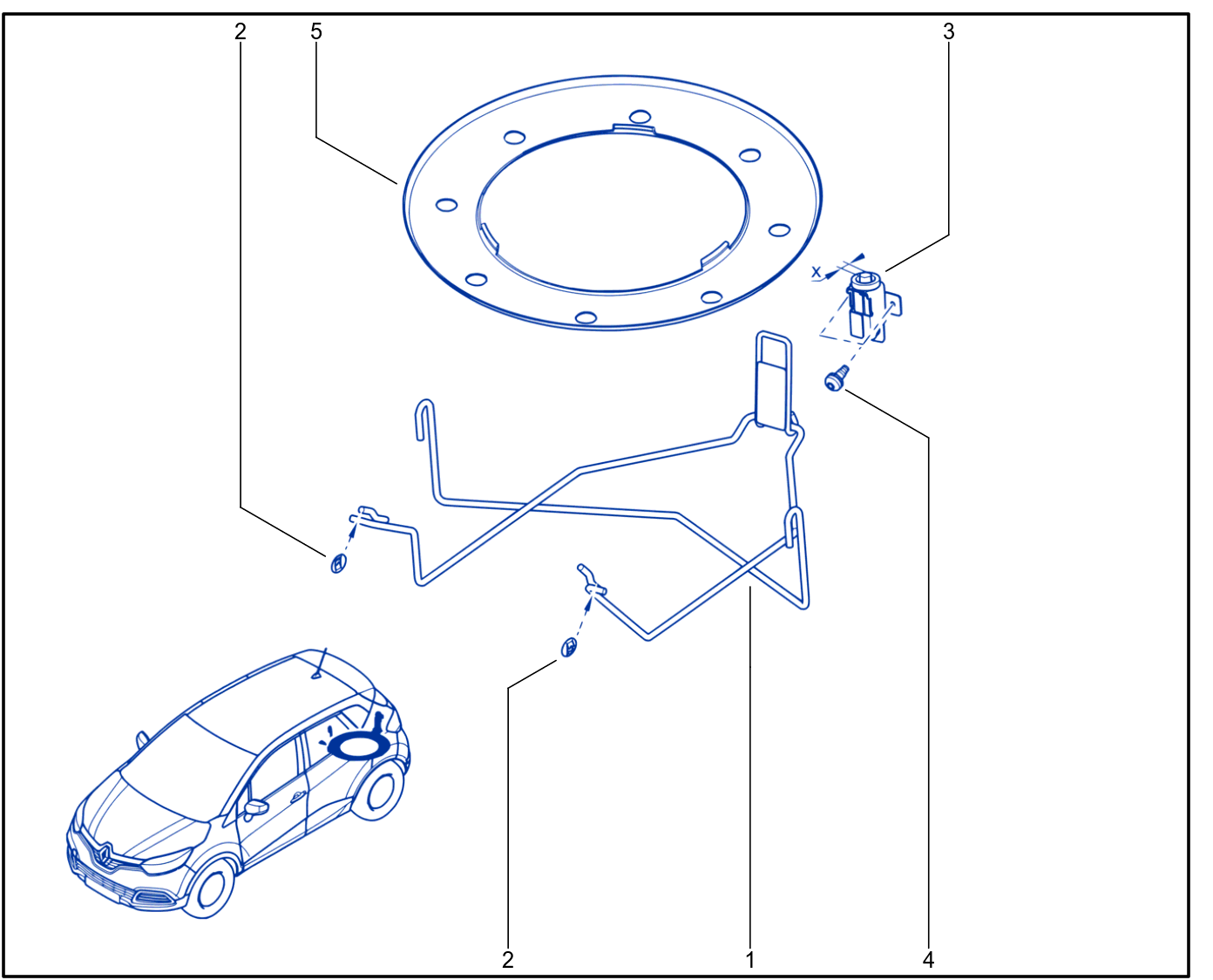 Emergency Spare Wheel Support - 01071116