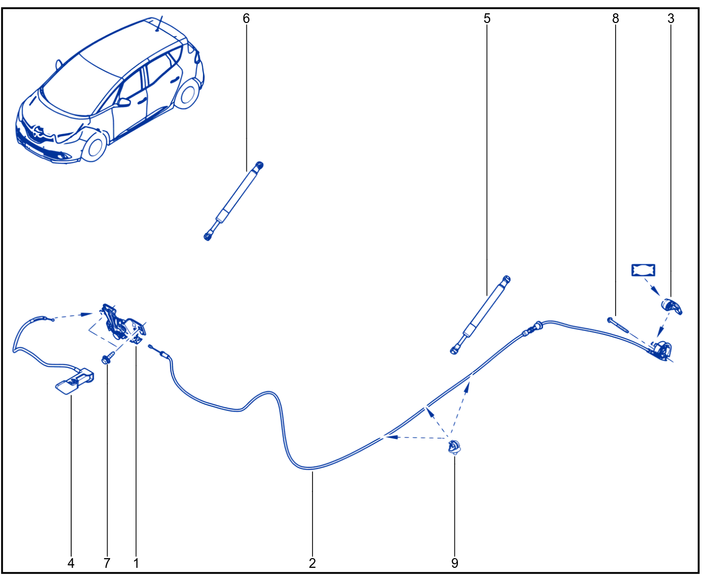 Front Opening Element Control And Mechanism - 01071232