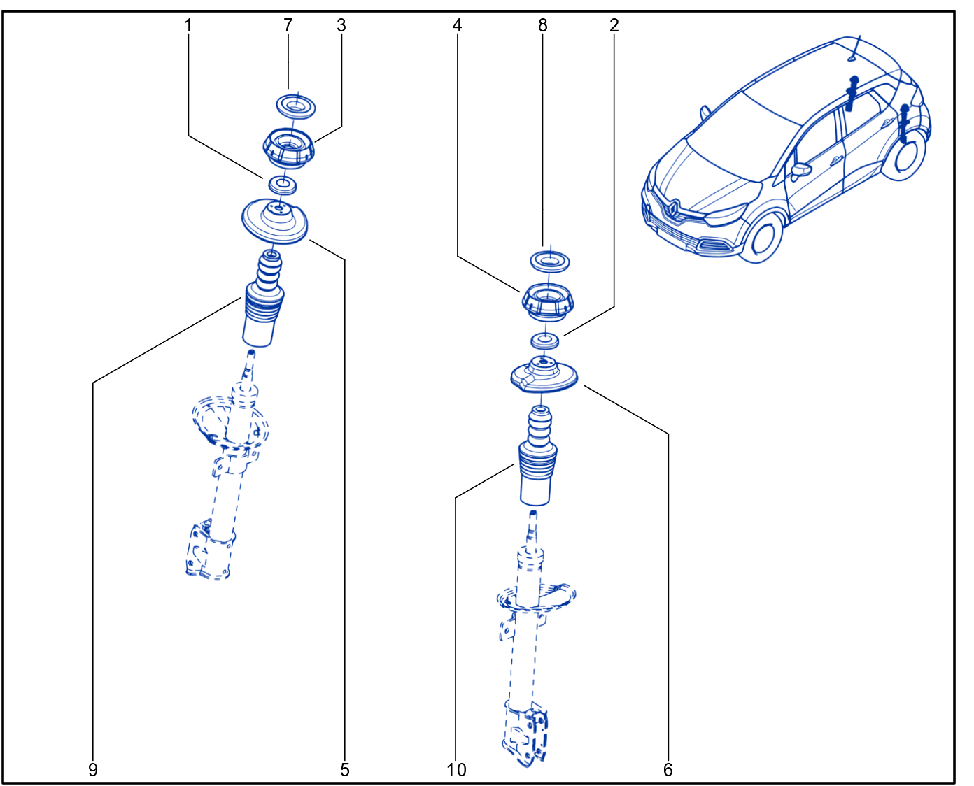 Suspension - Rear Shock Absorption - 01071588