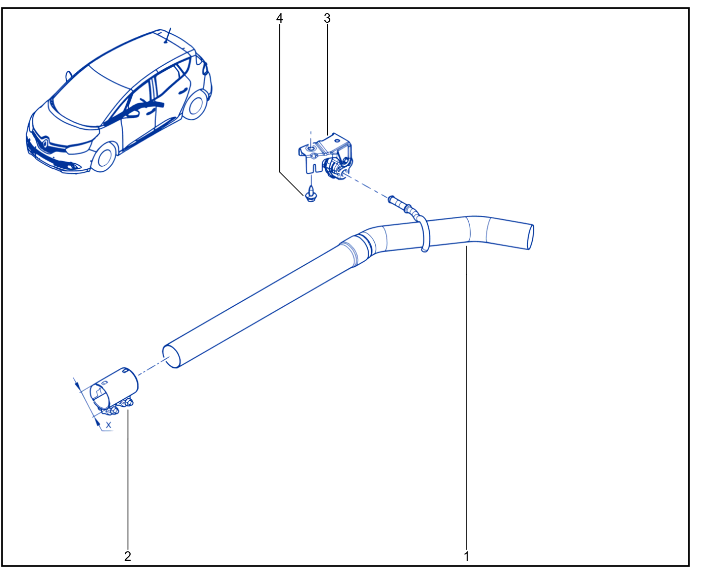 Exhaust Pipe - 01071663