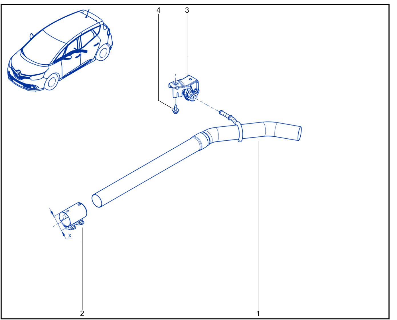 Exhaust Pipe - 01071665