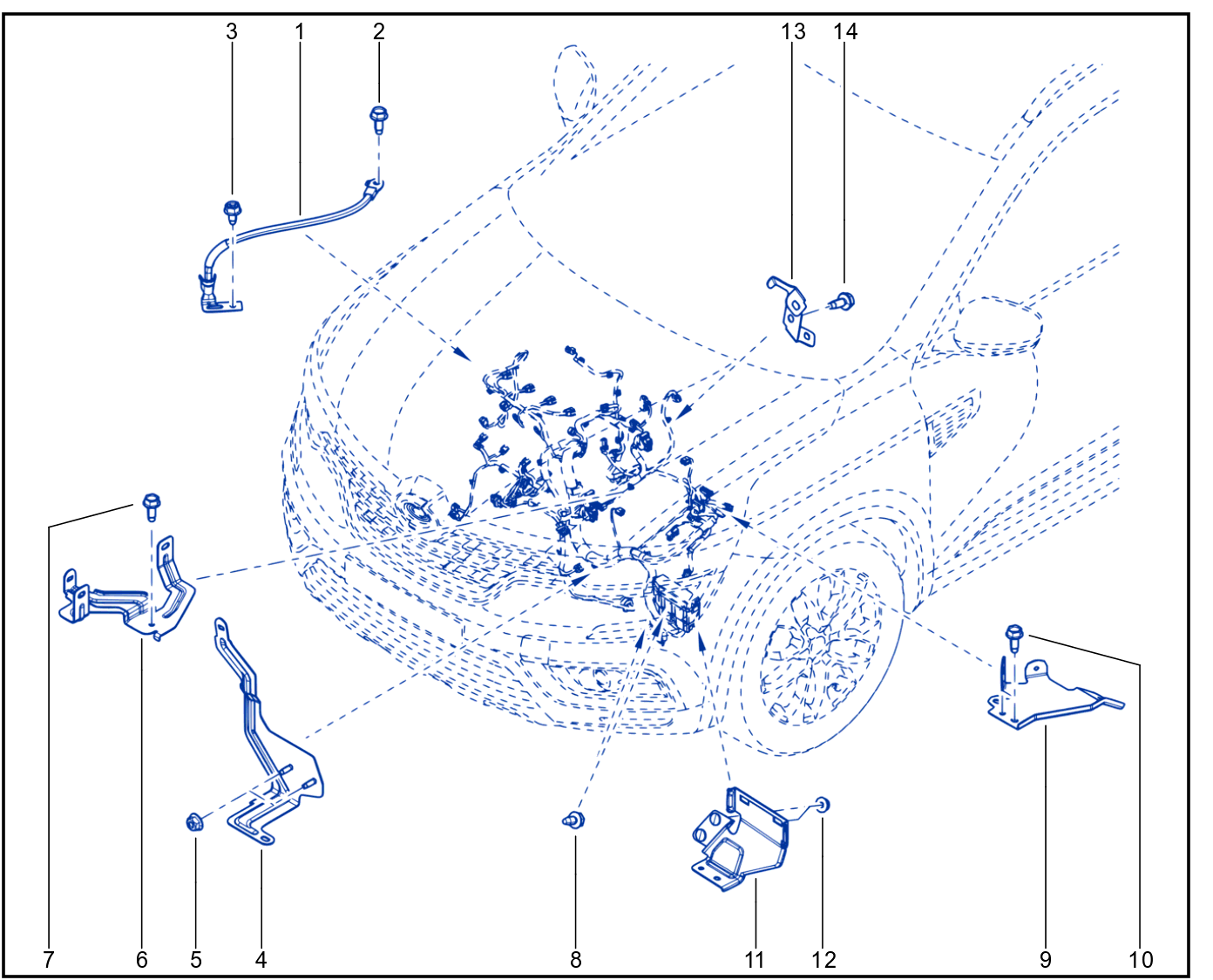 Wiring - Engine Components - 01071961
