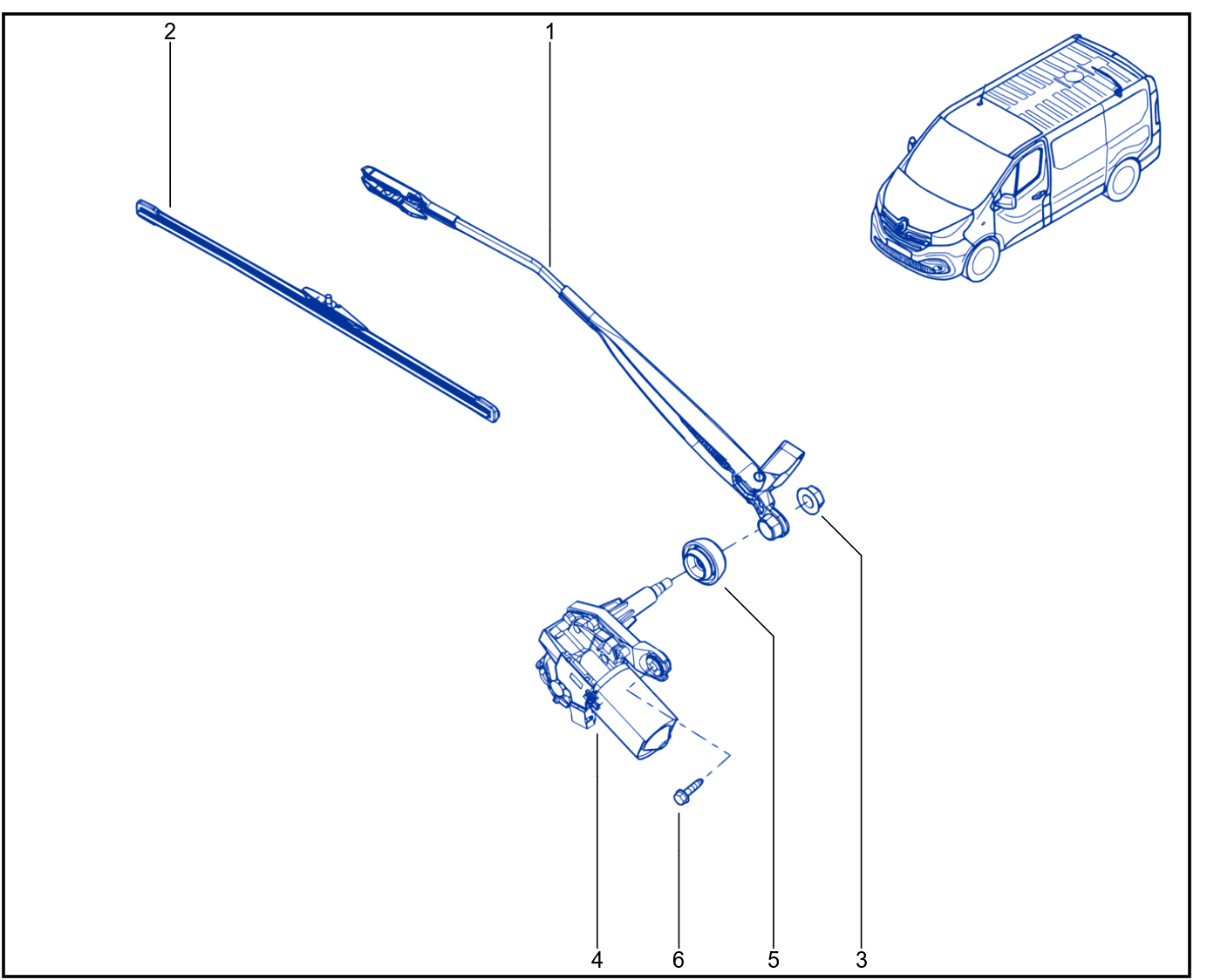 Rear Window Wiping - Washing - 01071965