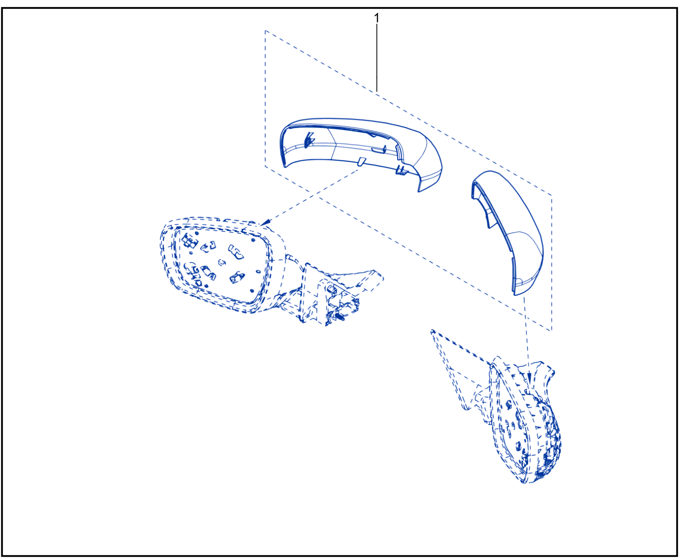 Rear View Mirror Casing - 01072205