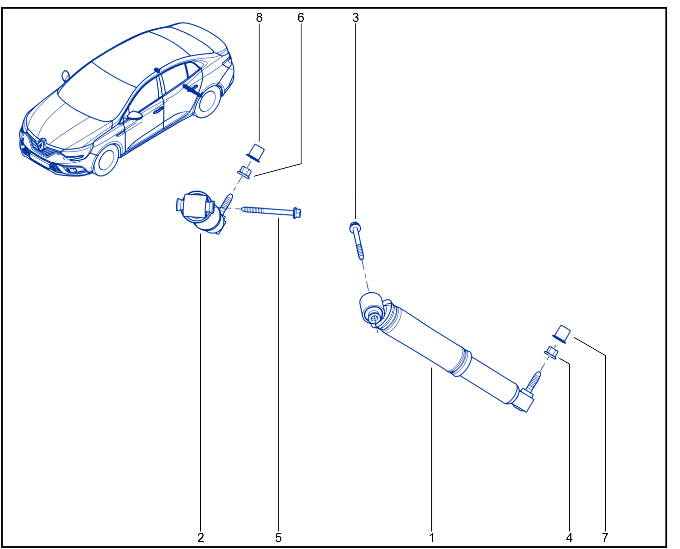 Suspension - Rear Shock Absorption - 01072427