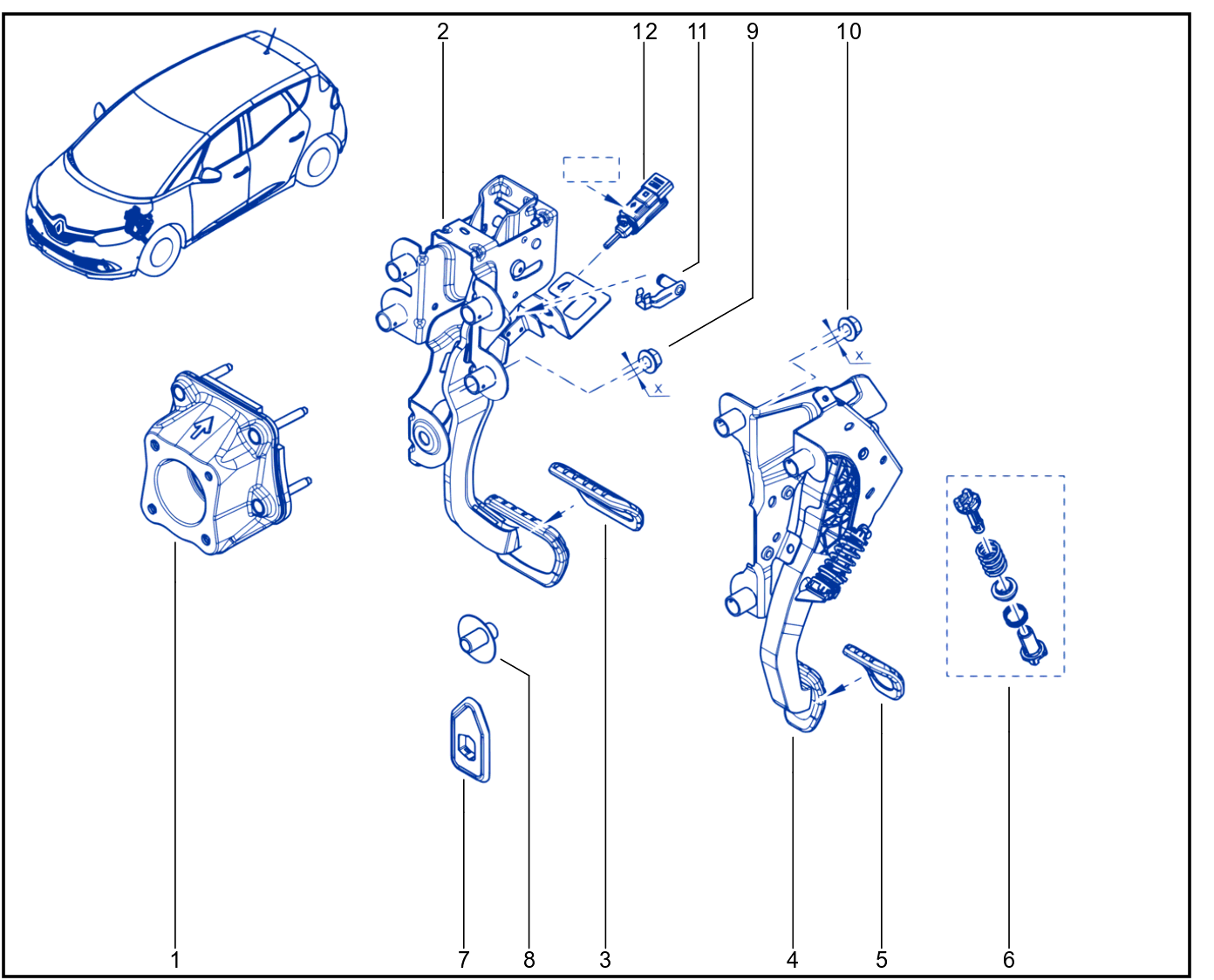 Pedal Assembly - 01072689