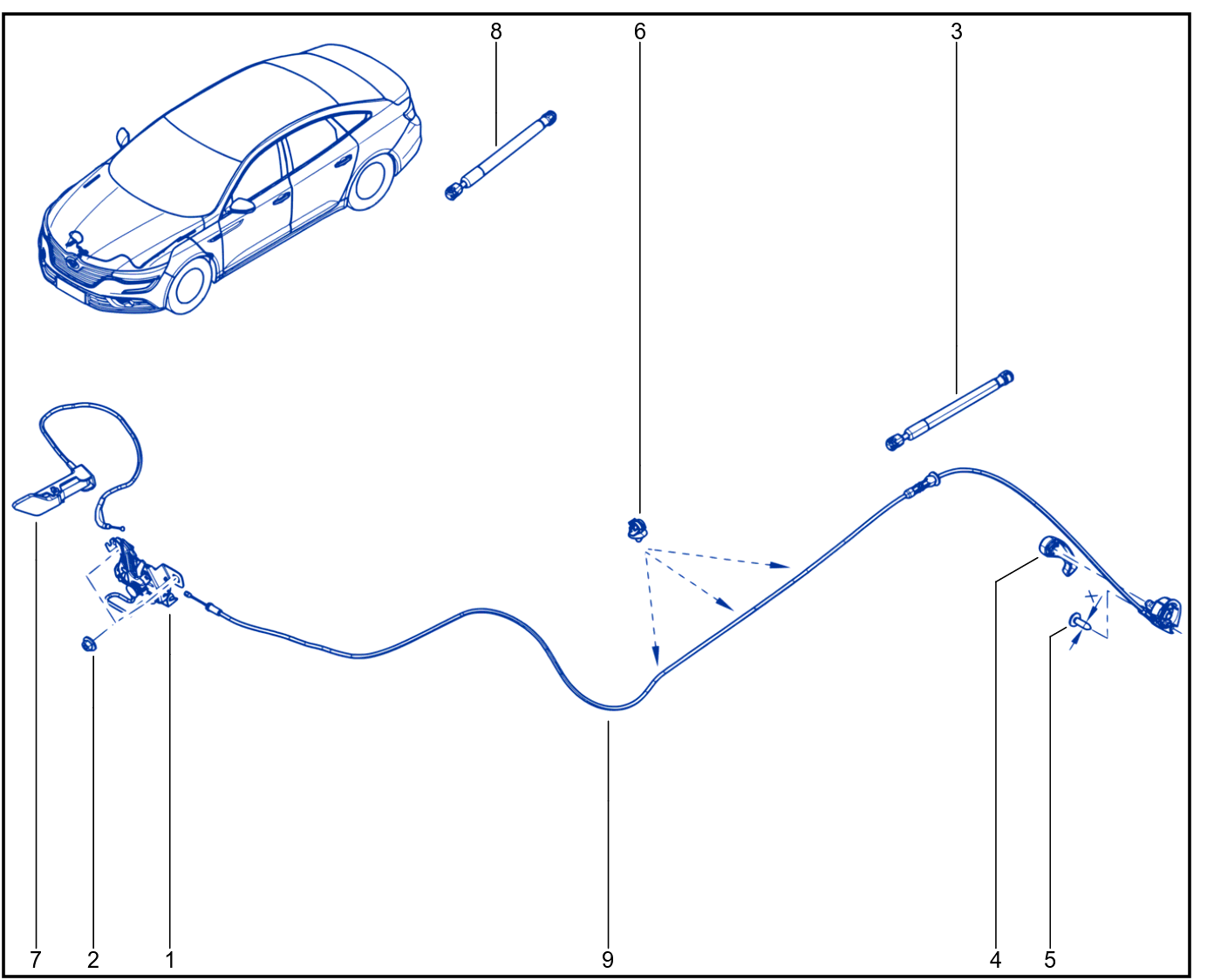 Front Opening Element Control And Mechanism - 01072761