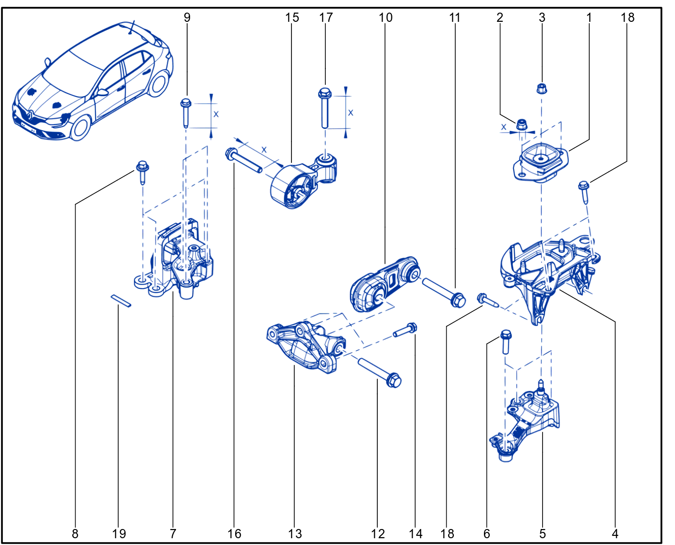 Engine And Transmission Assembly Support - 01072932