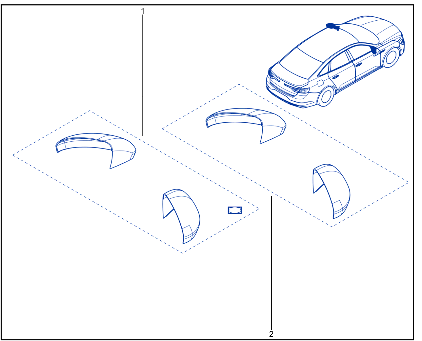Rear View Mirror Casing - 01073505