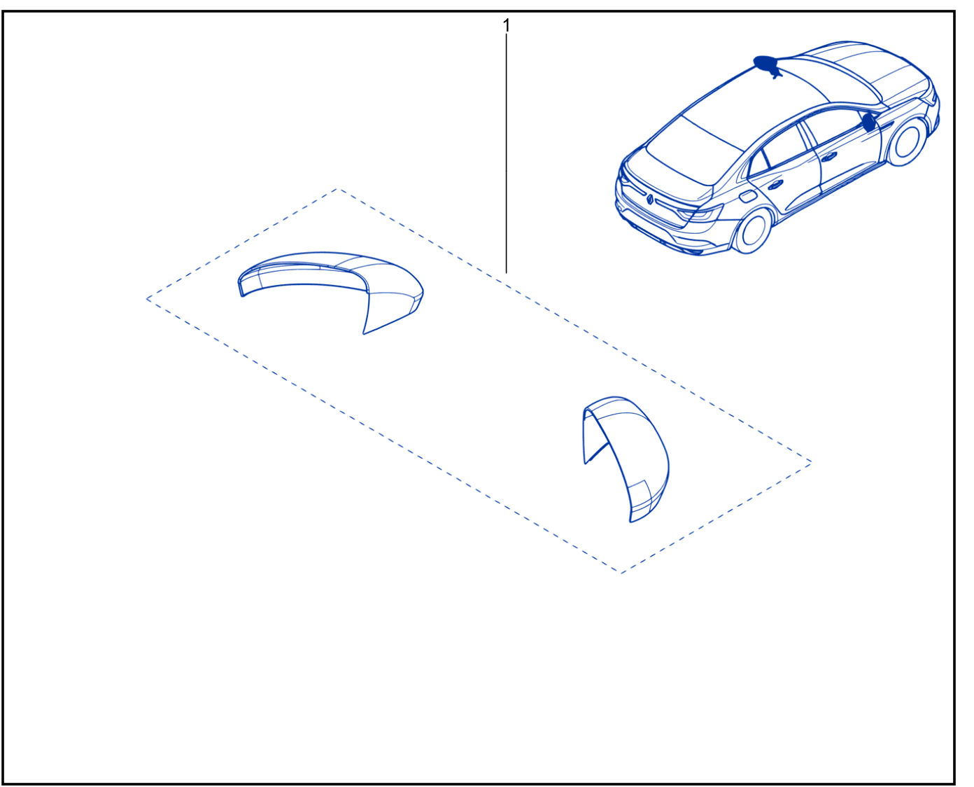 Rear View Mirror Casing - 01073766