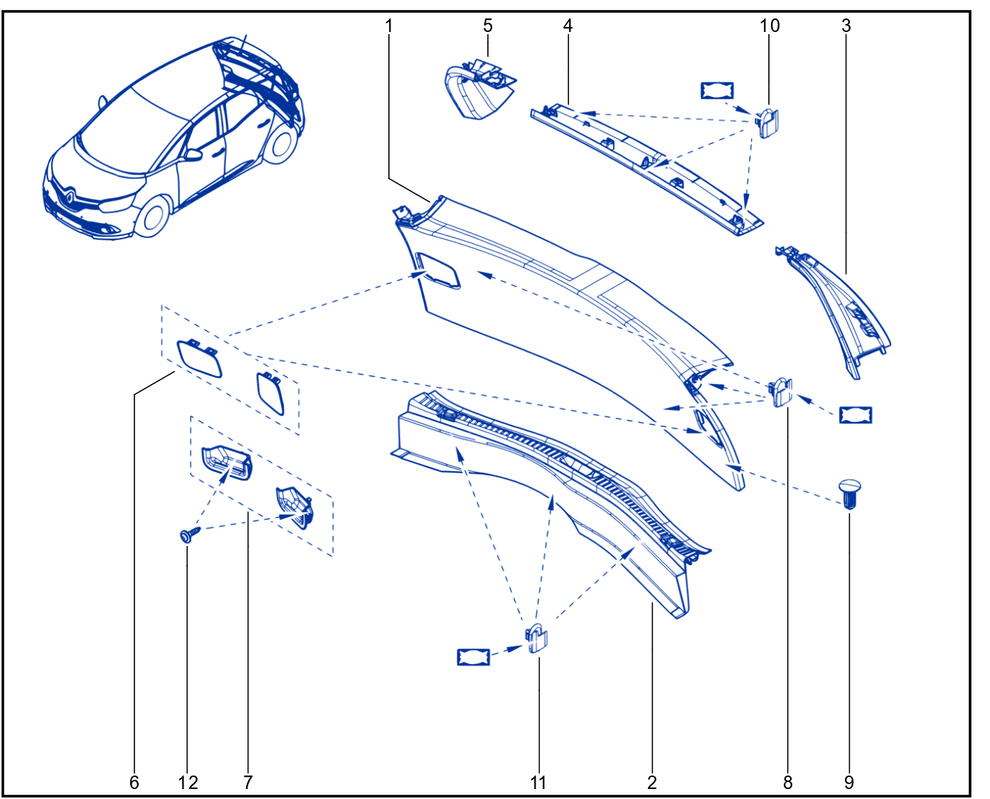 Luggage Compartment Trim - 01073798