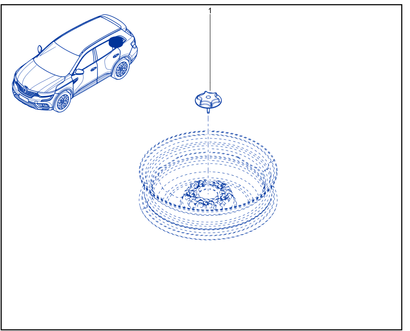 Emergency Spare Wheel Support - 01073879