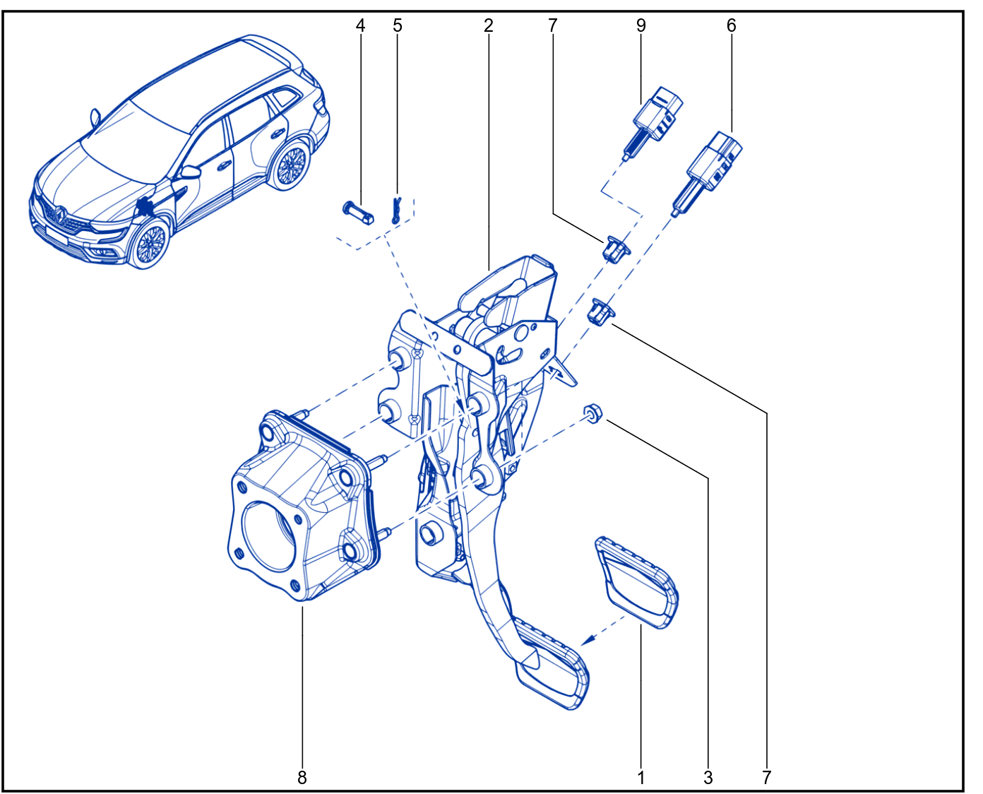 Pedal Assembly - 01073966