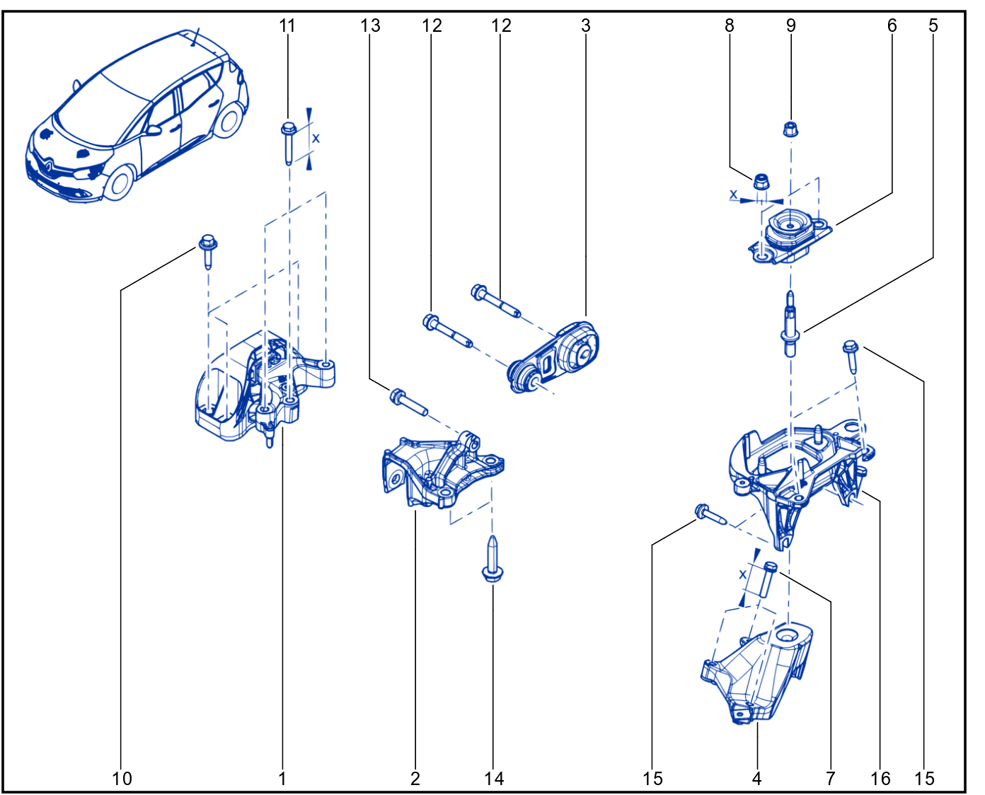 Engine And Transmission Assembly Support - 01074464