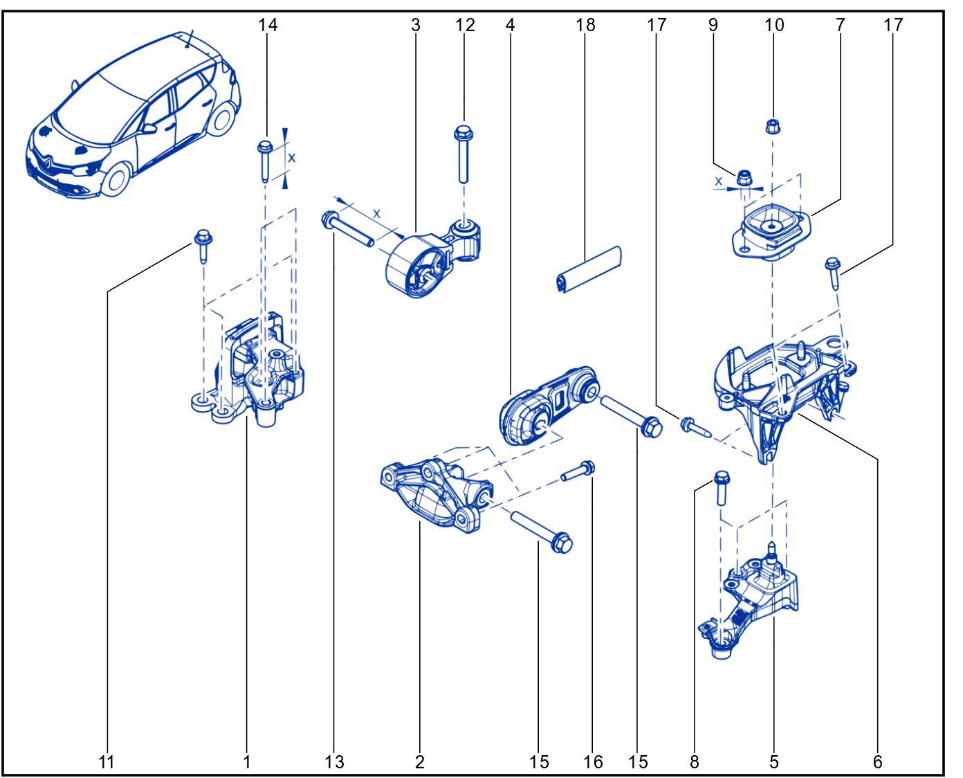 Engine And Transmission Assembly Support - 01074465