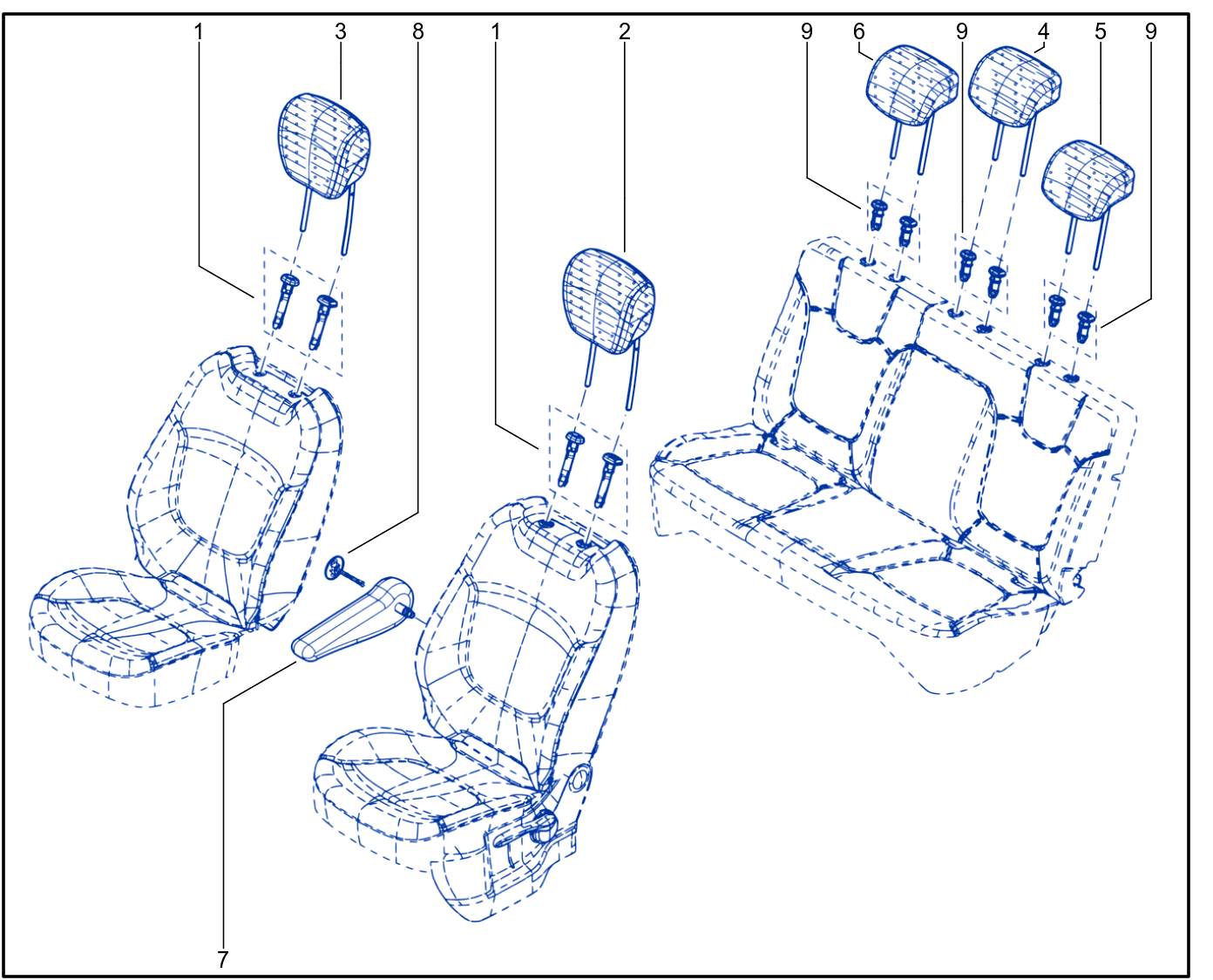 Headrest - 01074609