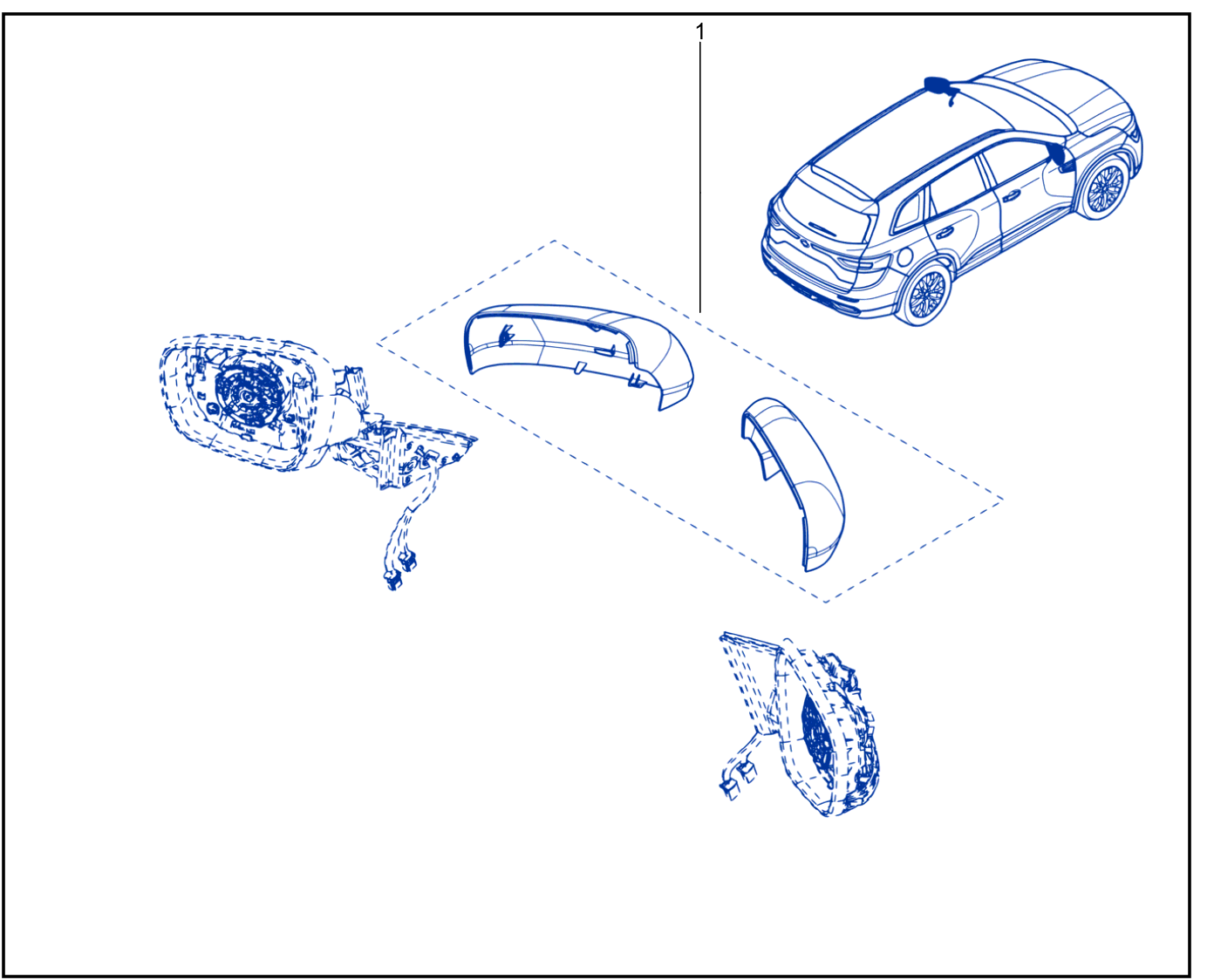 Rear View Mirror Casing - 01074808