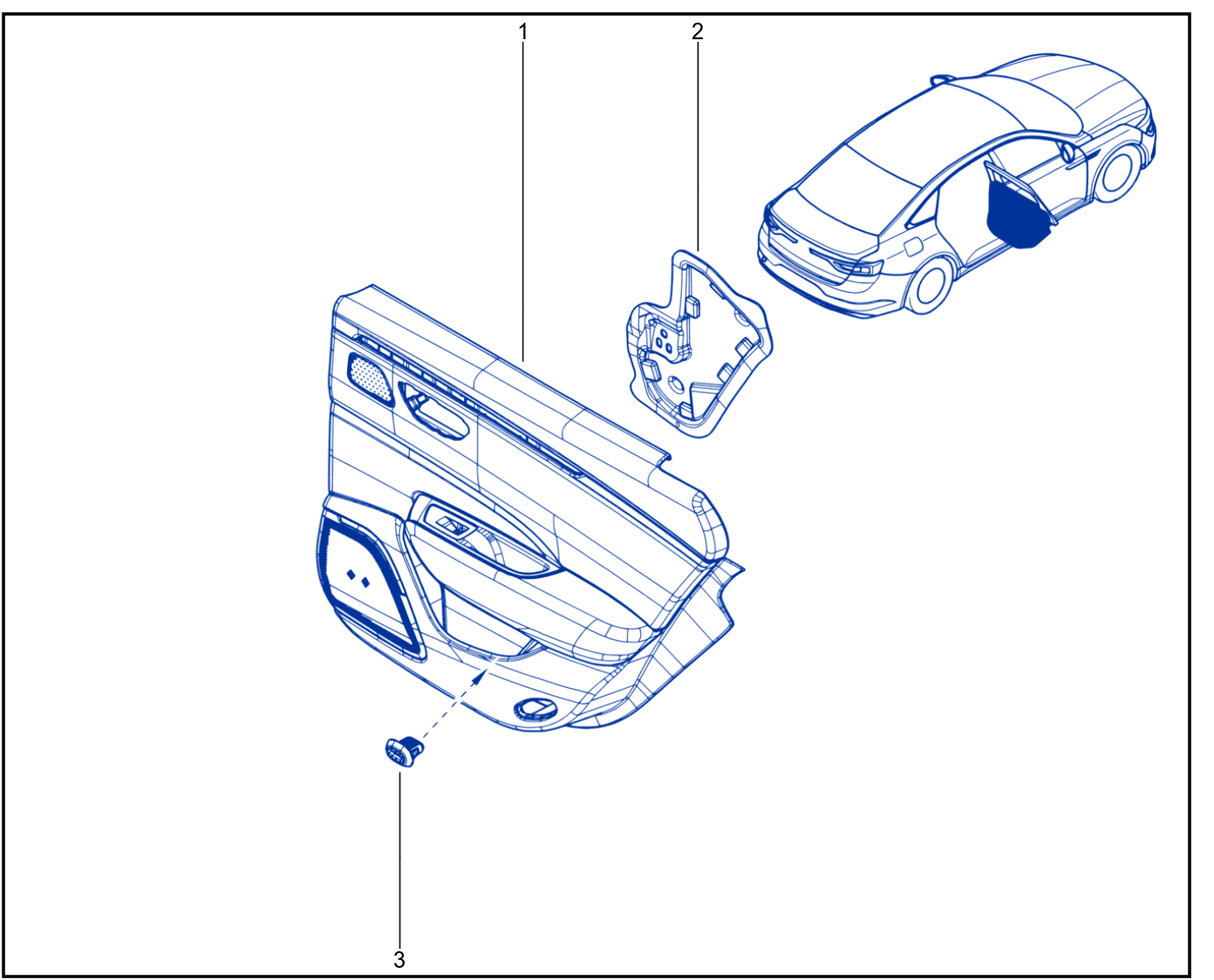 Rear Opening Element Trim - 01074856