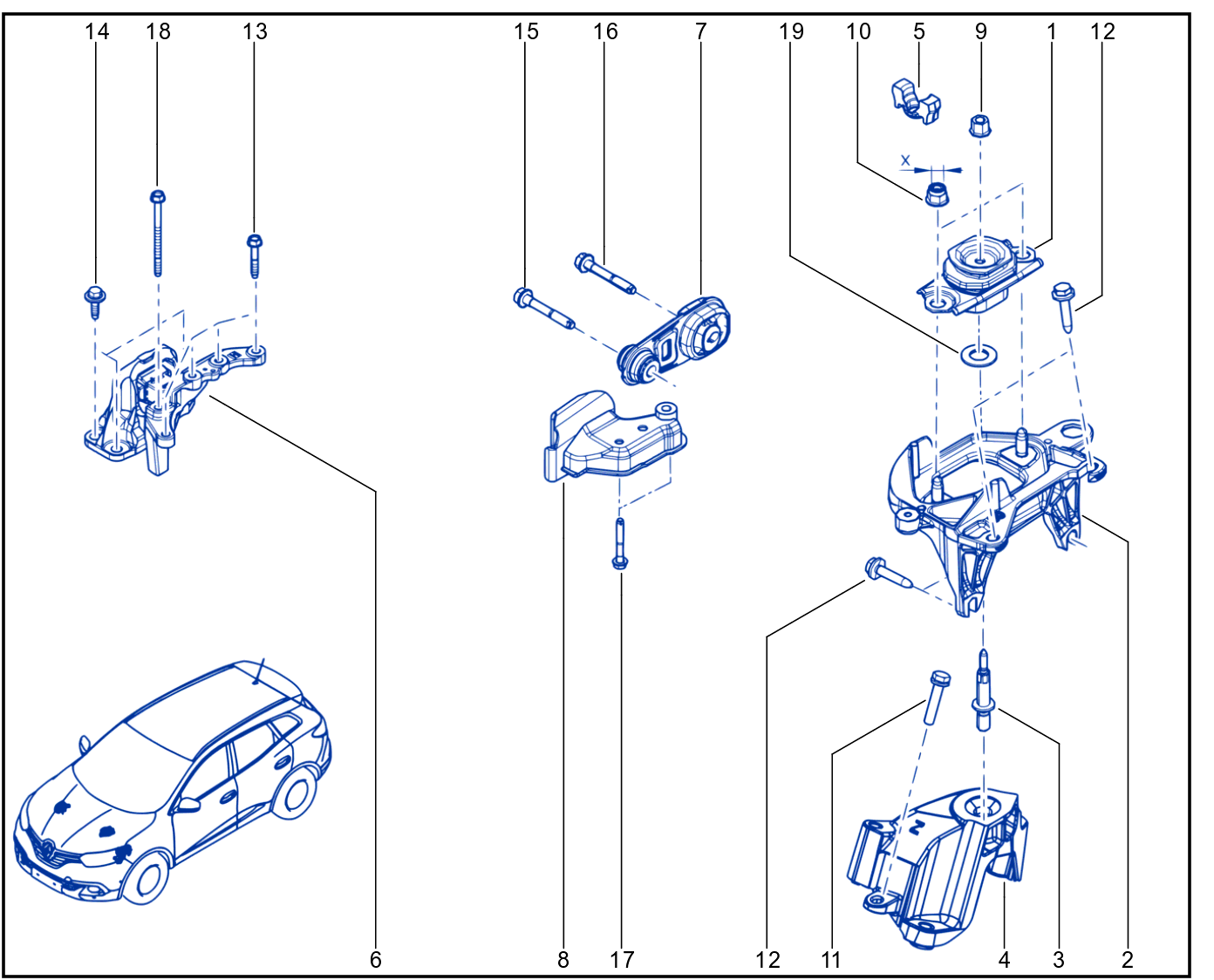 Engine And Transmission Assembly Support - 01075026