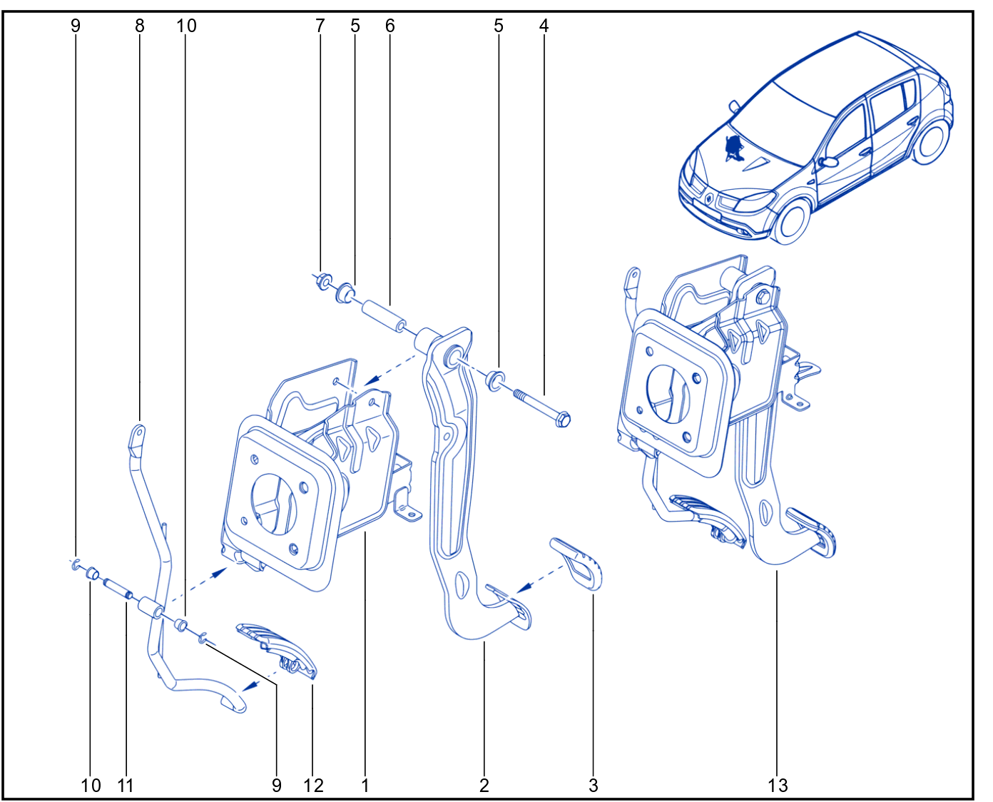 Pedal Assembly - 01075108