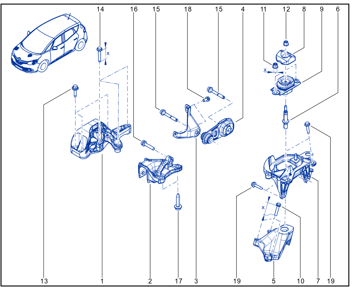 Engine And Transmission Assembly Support - 01075178