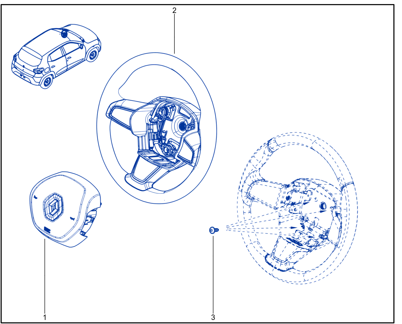 Steering Wheel - 01075508