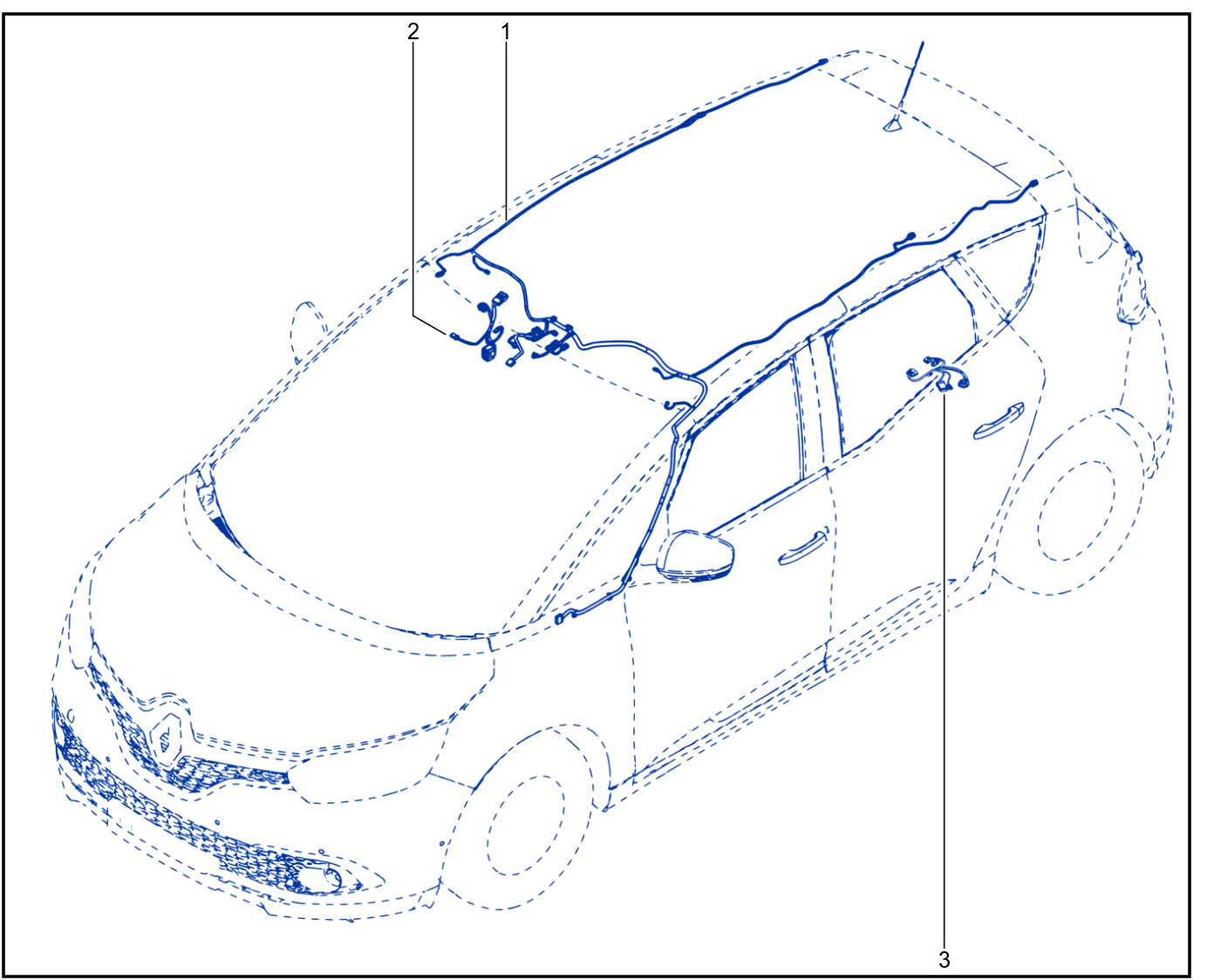 Wiring - Passenger Compartment Components - 01075895