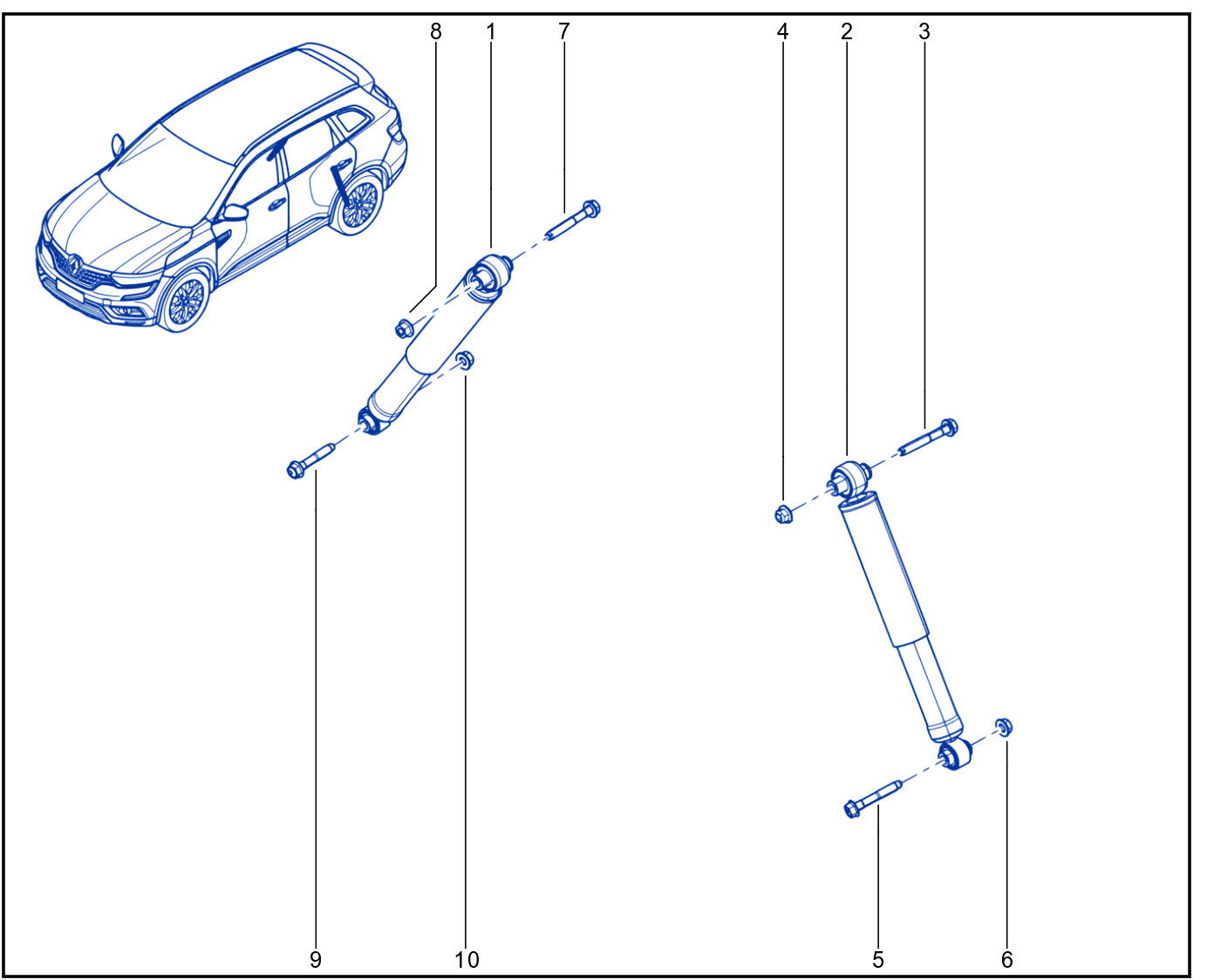 Suspension - Rear Shock Absorption - 01075959