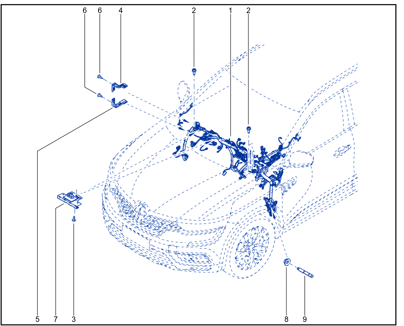 Wiring - Passenger Compartment Components - 01075981