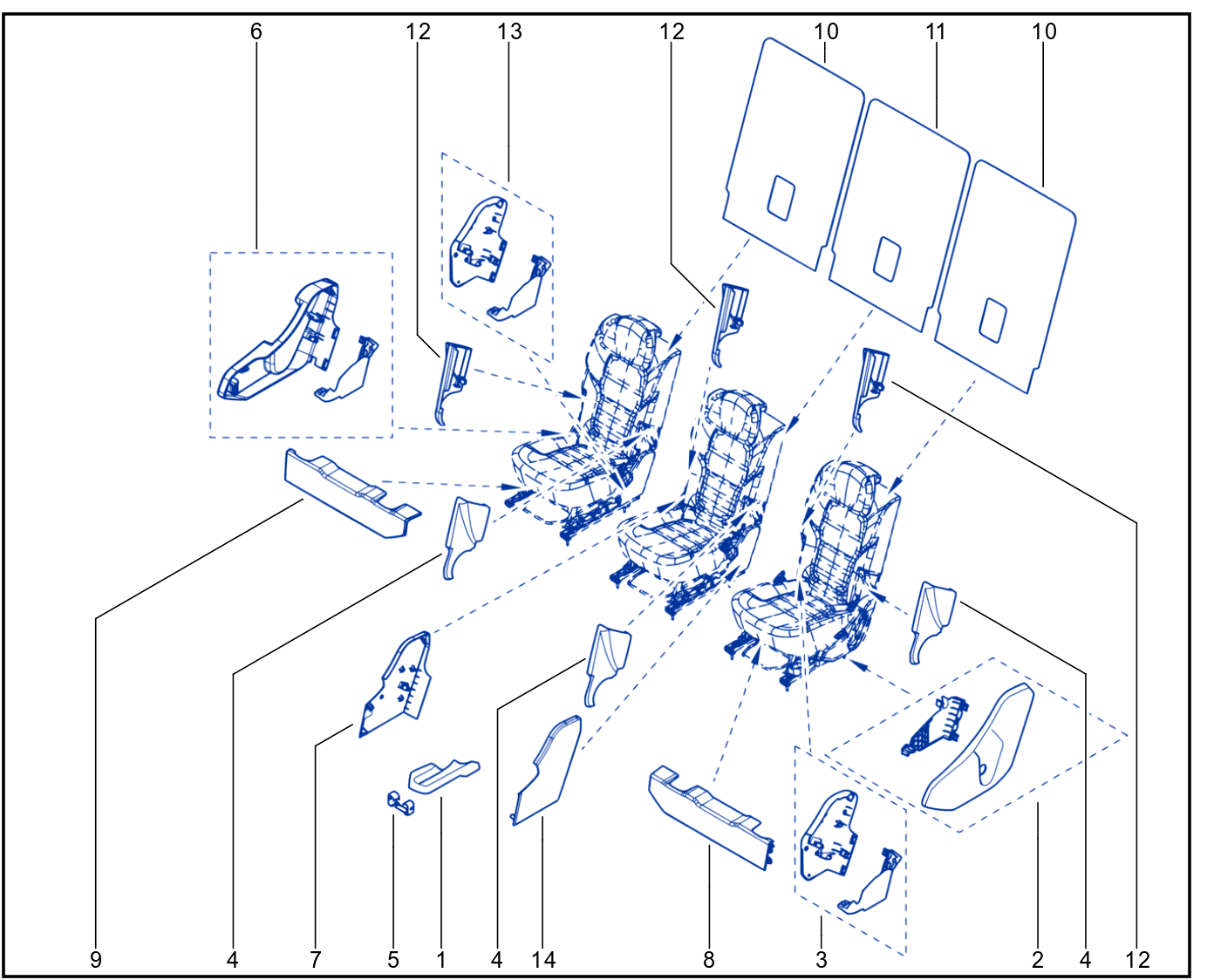 Housing - Switch - Wiring - 01076033